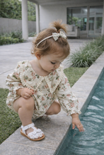 Load image into Gallery viewer, Vintage Floral Romper + Headband
