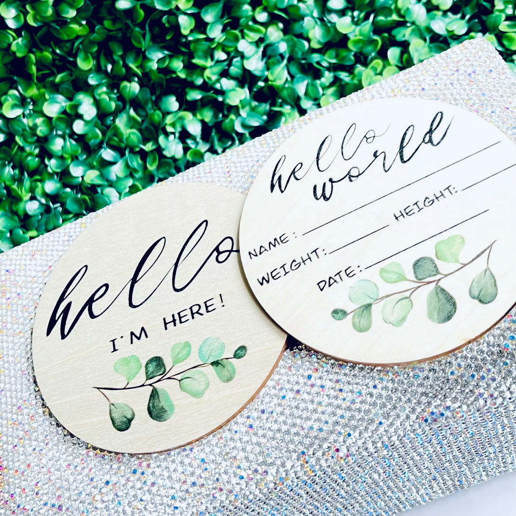 Wooden Announcement Plaques (small)