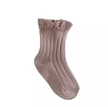 Load image into Gallery viewer, Ribbed Lace Socks
