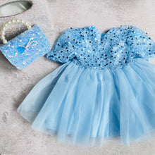 Load image into Gallery viewer, Stardust Blue/Pink Dress
