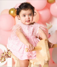 Load image into Gallery viewer, Lace Feather Dress Romper
