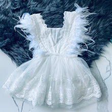 Load image into Gallery viewer, White Feather Dress (2-5years)
