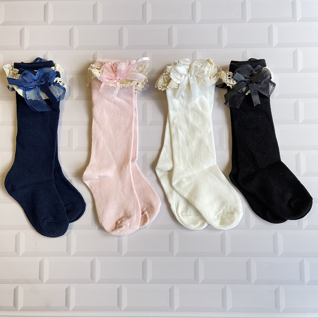 Lace Bow Socks