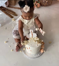 Load image into Gallery viewer, Lace Bow Dress Romper
