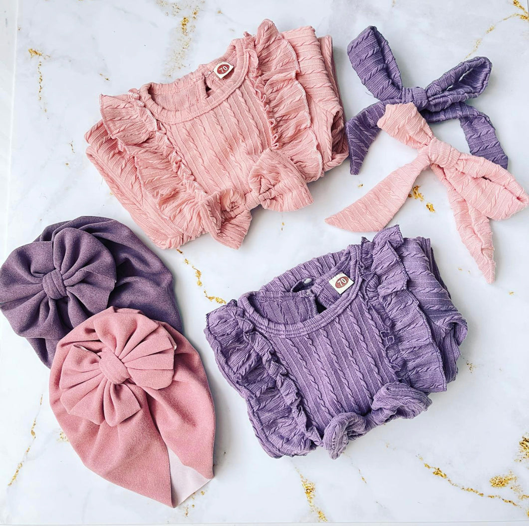 Bow Jumpsuit + Headband