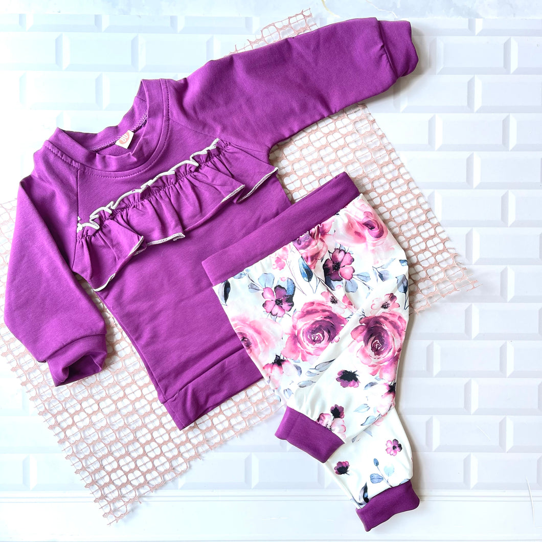 Purple Floral Set